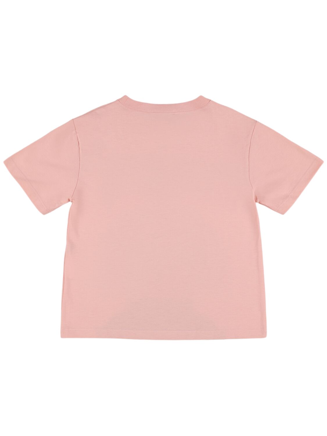 Shop Gucci Logo Cotton T-shirt In Smooth Pink