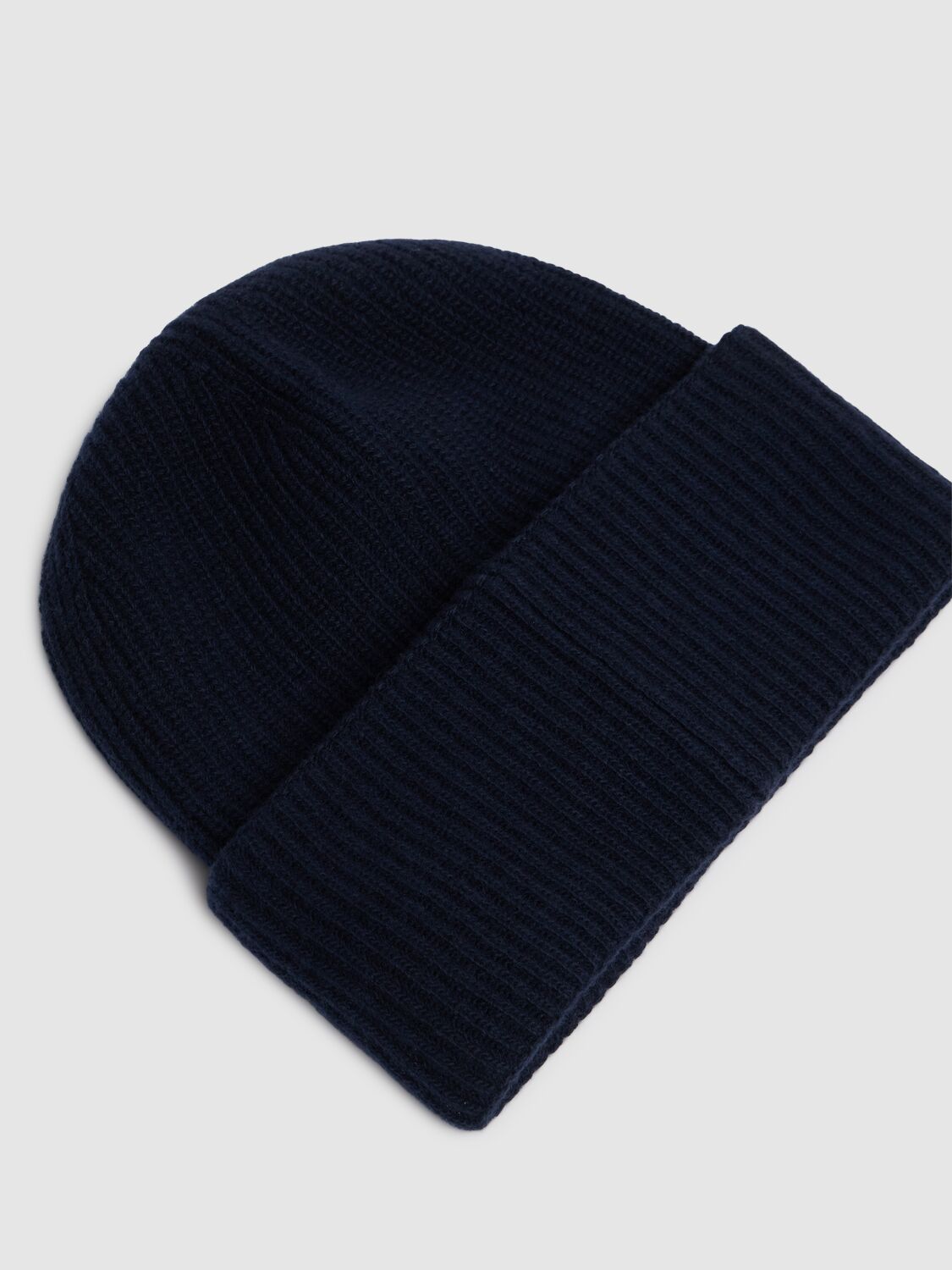 Shop Moncler Tricot Virgin Wool Beanie In Navy