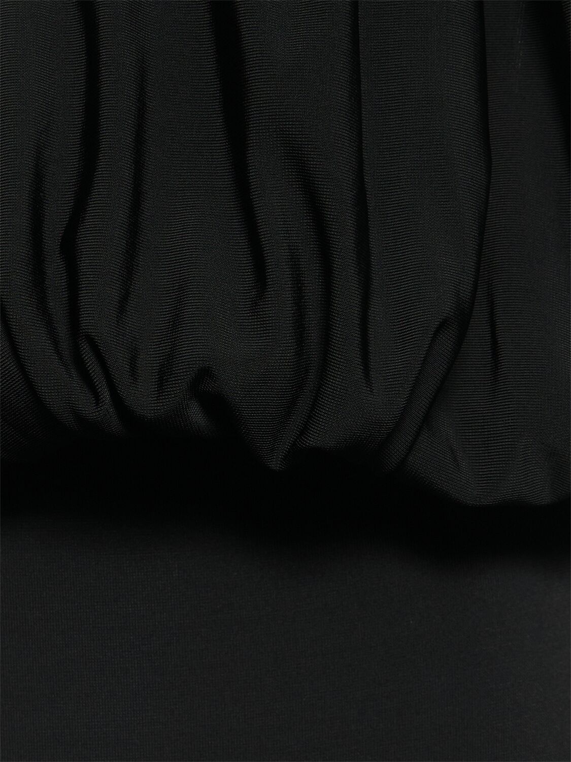 Magda Butrym Draped Stretch-satin Halterneck Gown In Black