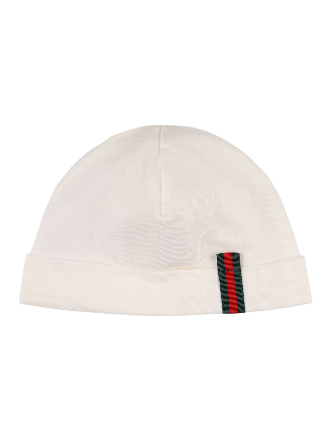 Shop Gucci Logo Cotton Jersey Romper & Hat In White