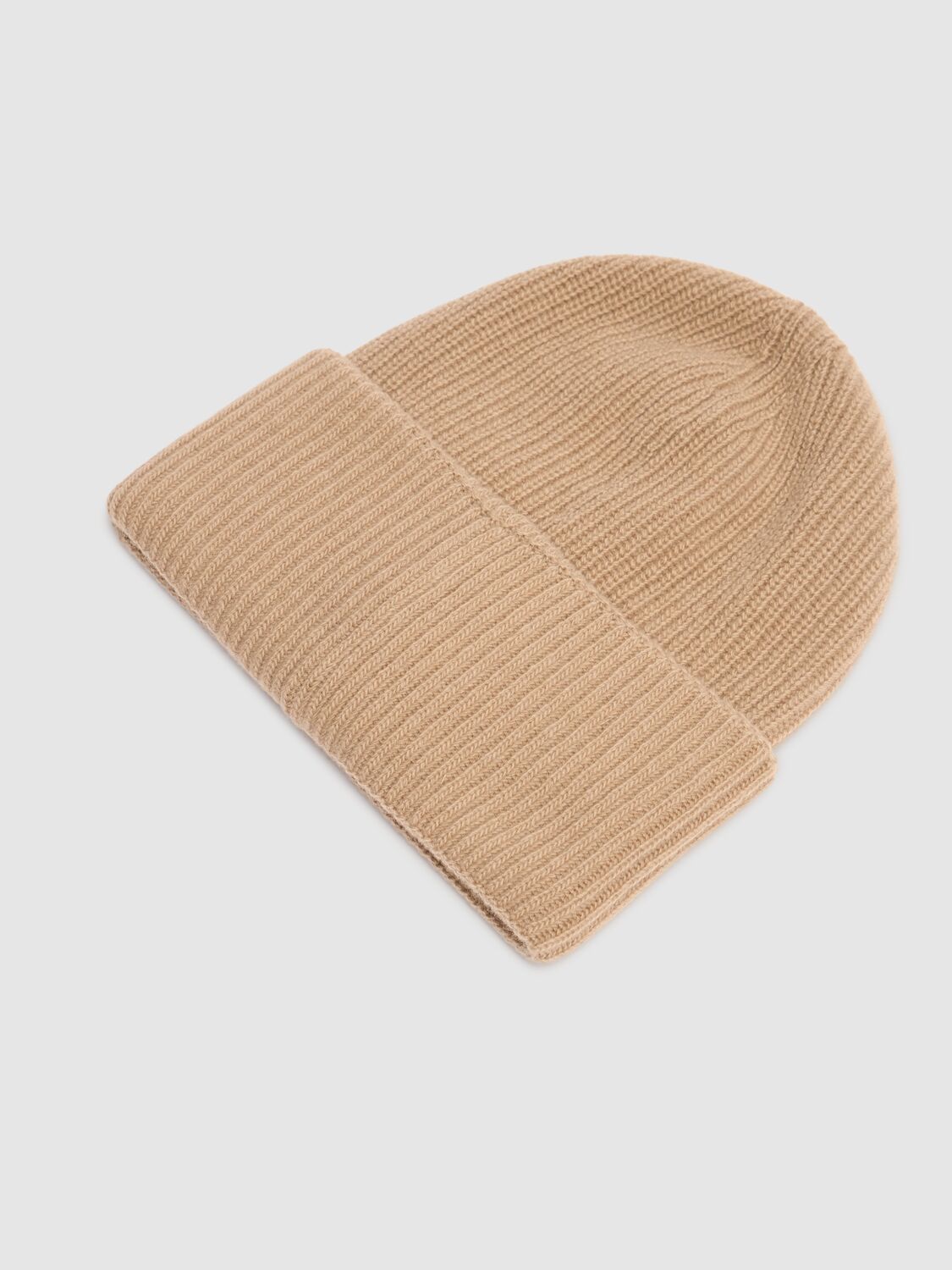 Shop Moncler Tricot Virgin Wool Beanie In Beige