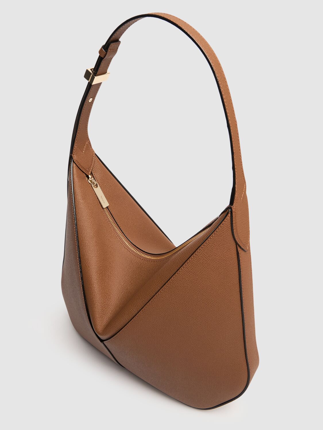 VALEXTRA SMALL VIVI LEATHER HOBO BAG 