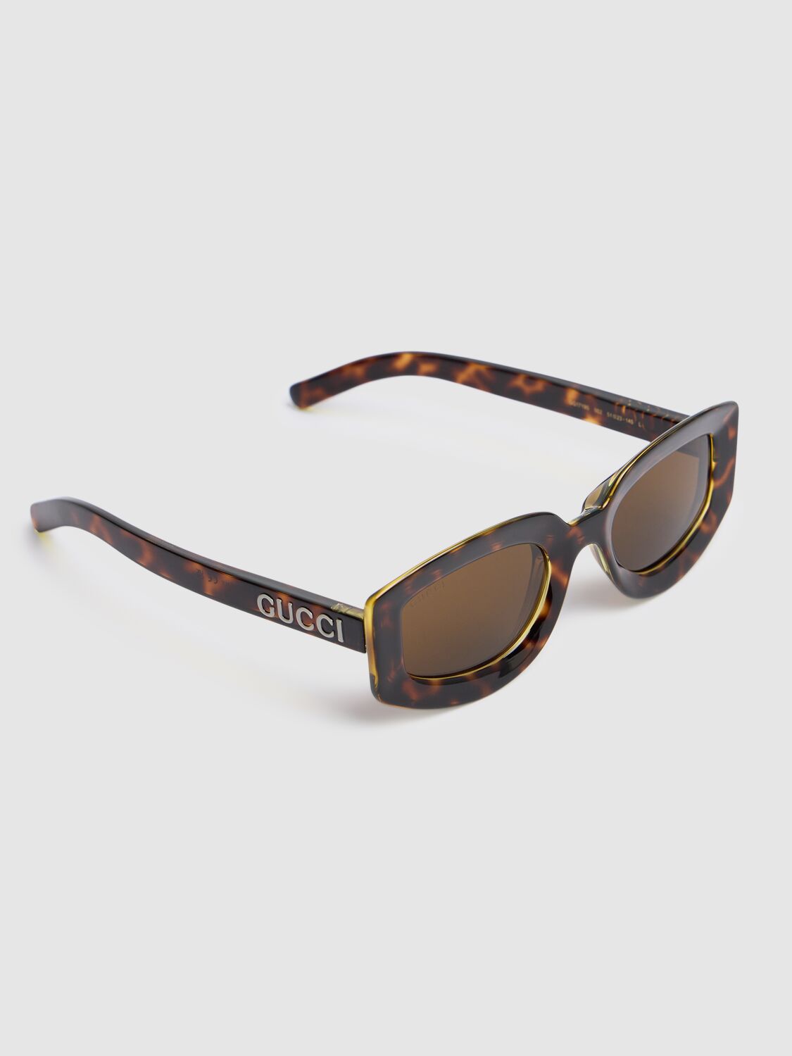 Shop Gucci Gg1719s Injection Sunglasses In Havana