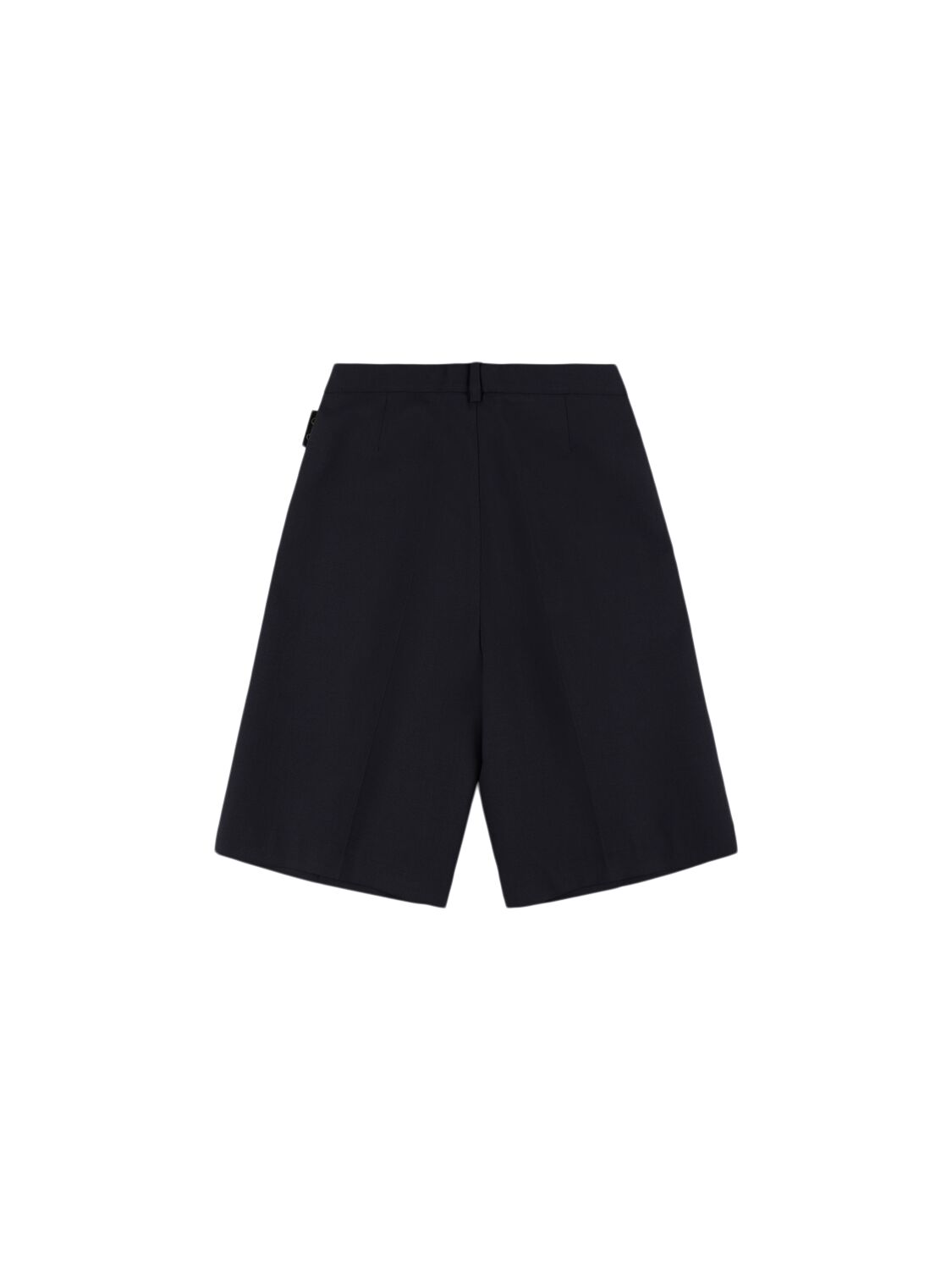 Shop Gucci Military Wool Bermuda Shorts In Indigo