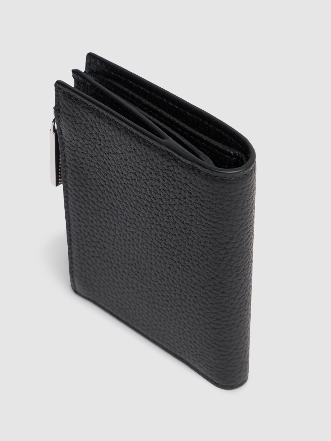 Shop Gucci Script Leather Wallet In Black