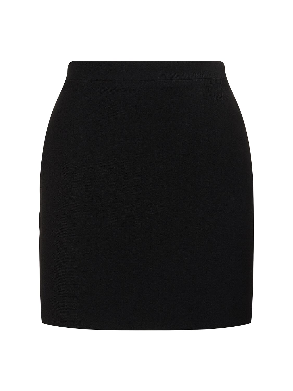 Alessandra Rich Wool Mini Skirt In Black