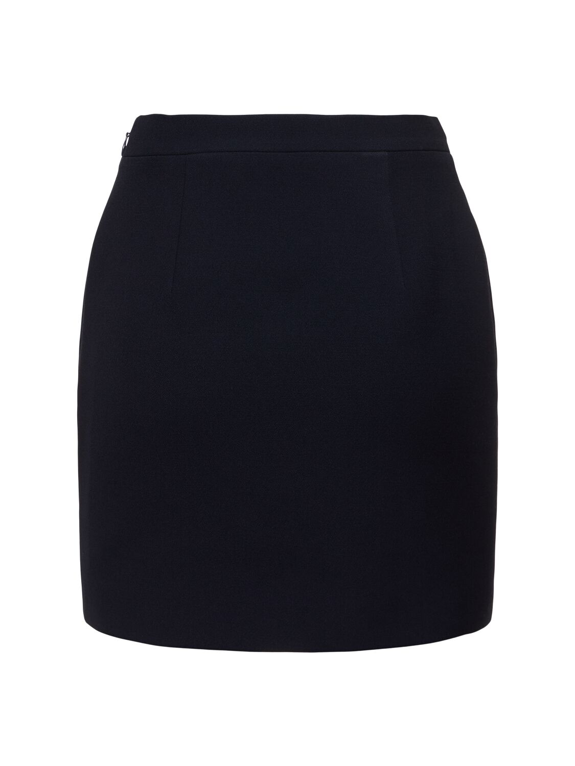 Alessandra Rich Skirt In Black Wool In Navy