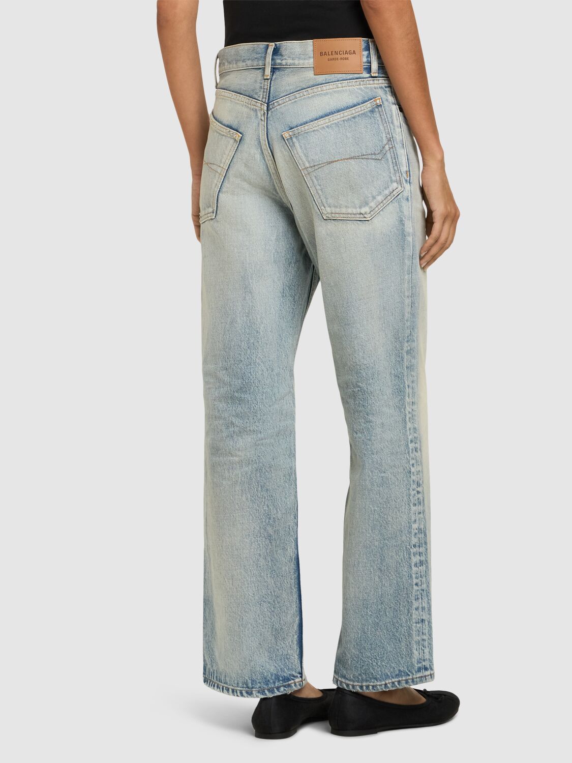 BALENCIAGA ANKLE CUT DENIM JEANS 