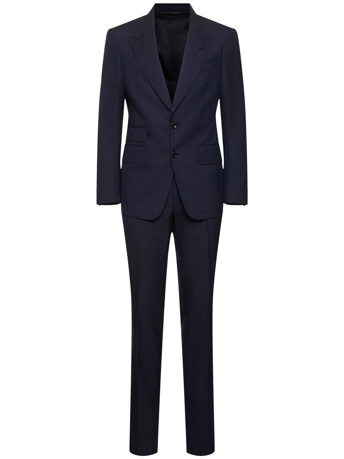 Tom Ford Shelton Peak Lapel Suit In Midnight Blue