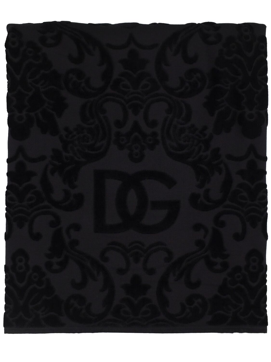 Dolce & Gabbana Beach Towel In Black