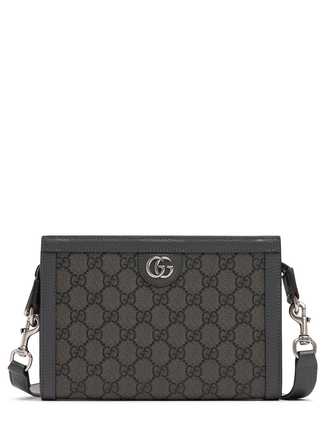 Gucci Ophidia Gg Crossbody Bag In Grey/black