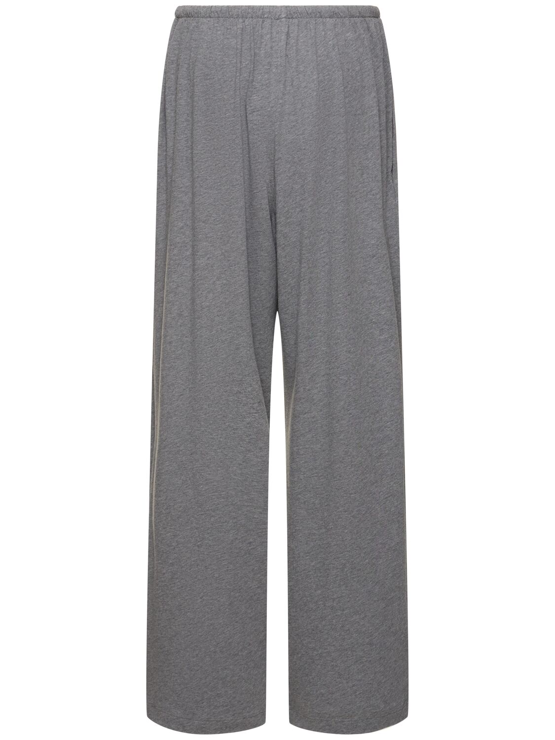 The Row Lanuit Mid-rise Wide-leg Pull-on Pants In 灰色