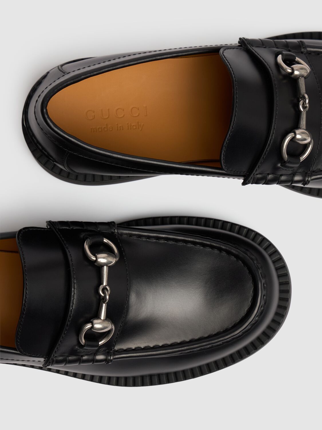 Shop Gucci Taemin Leather Loafers In Black