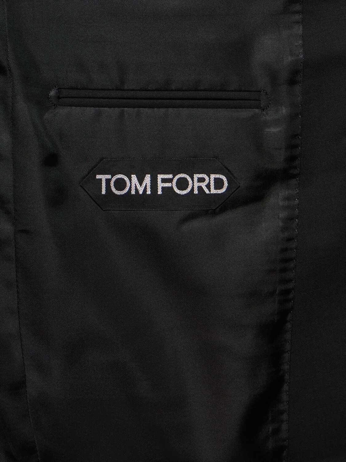 Shop Tom Ford Shelton Peak Lapel Suit In Black