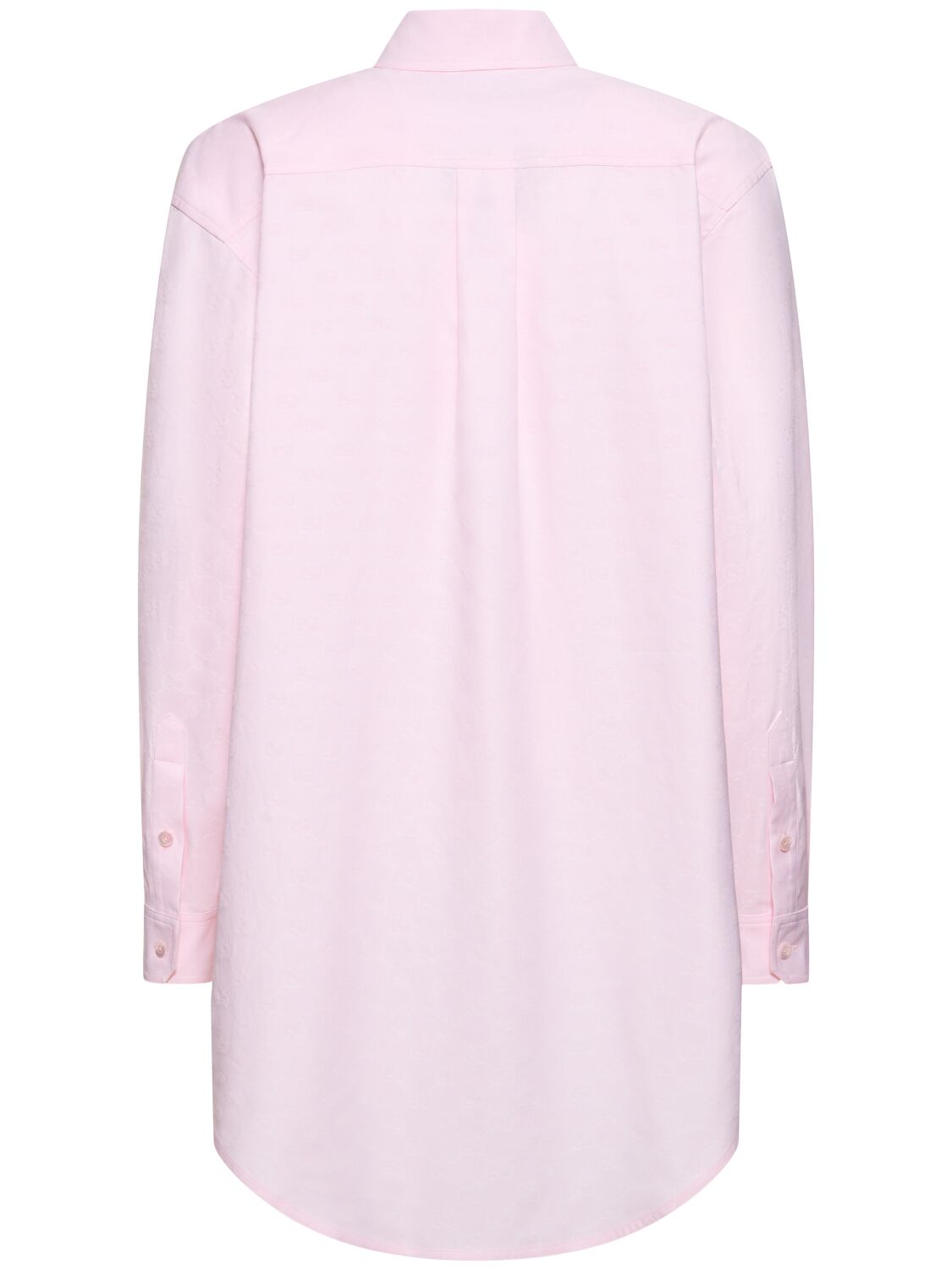 Shop Gucci Gg Supreme Cotton Shirt In Pink Rose