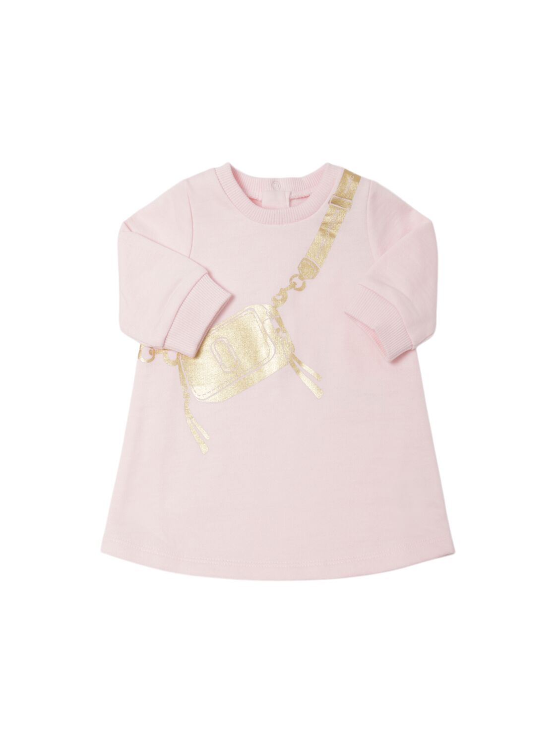 Marc Jacobs Kids' Printed Cotton Jersey Dress In Pink