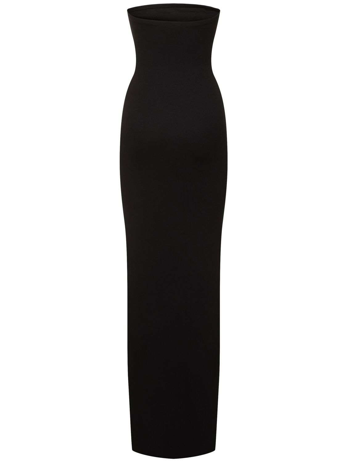 Shop Éterne Strapless Jersey Long Dress In Black