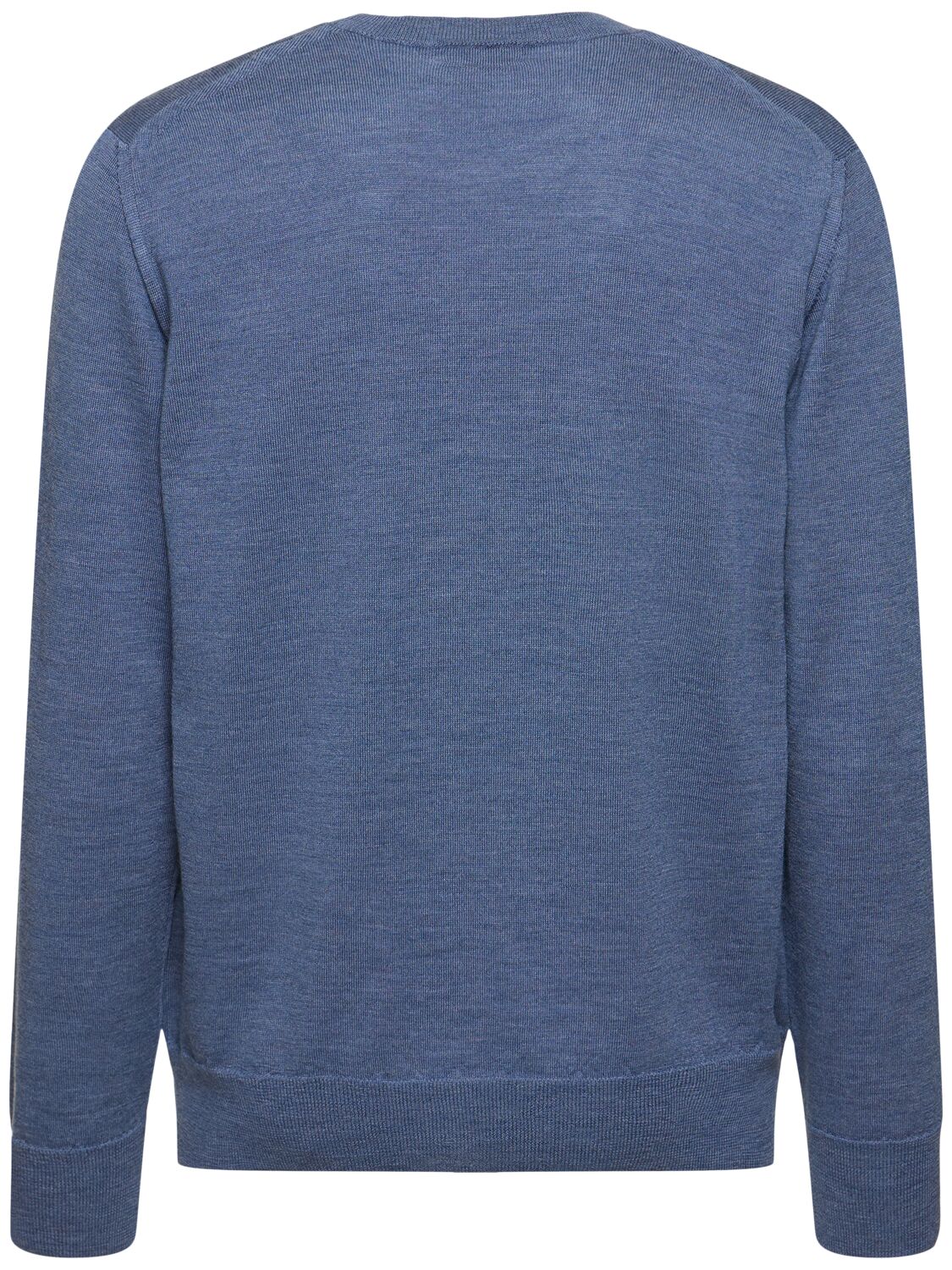 Shop Etro Crewneck Knit Sweater In Light Blue