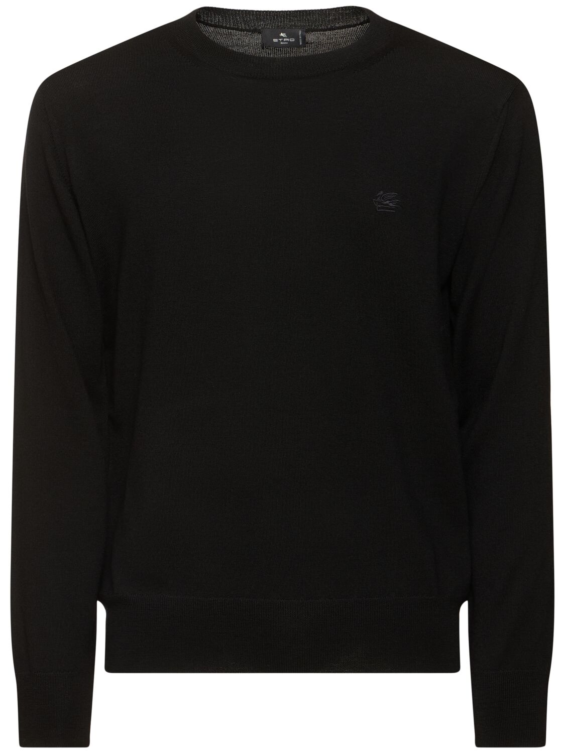 Etro Crewneck Knit Sweater In Black