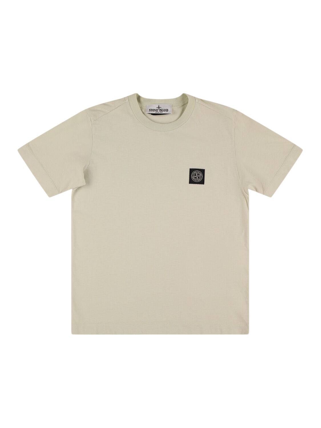 Stone Island Junior Cotton Jersey T-shirt In Brown