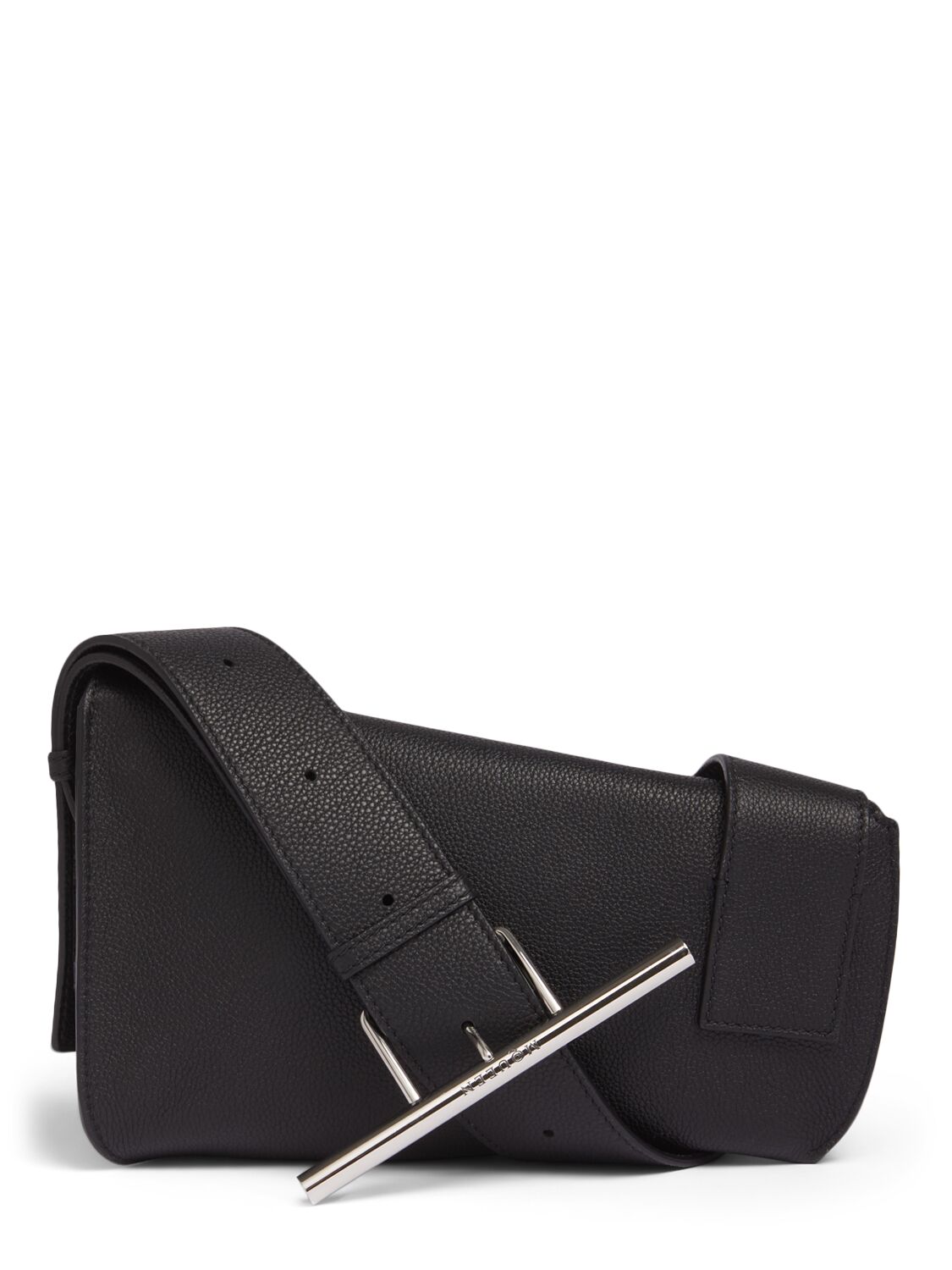 Shop Alexander Mcqueen Sling Leather Shoulder Bag In Black