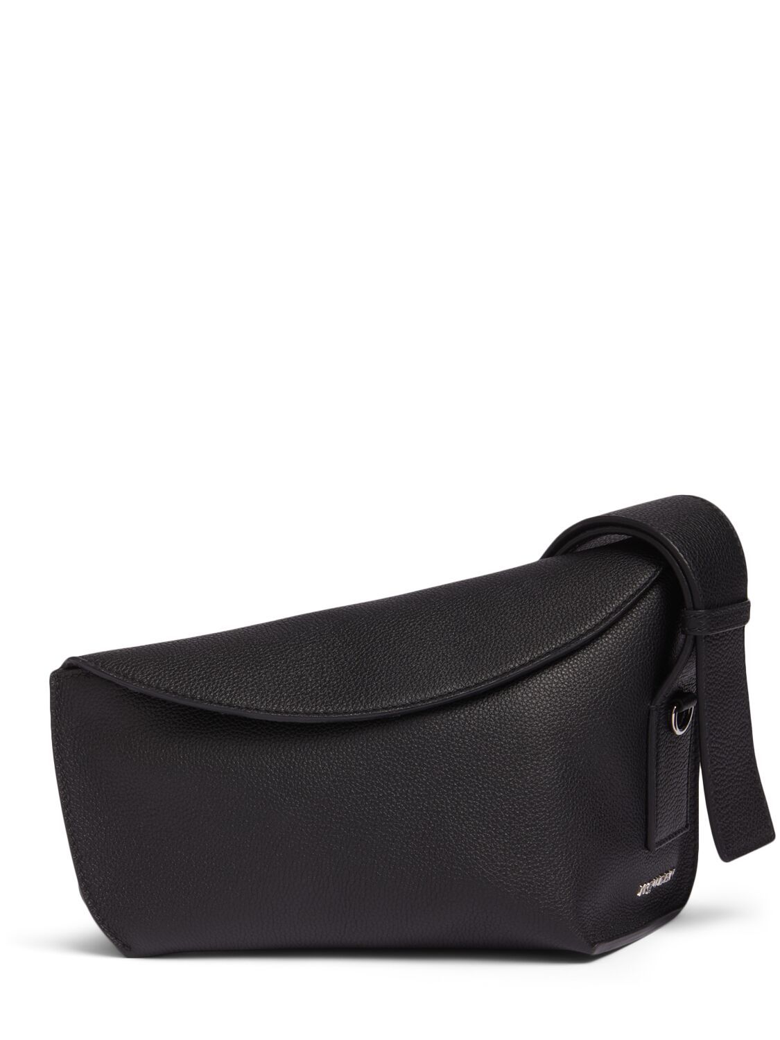 Shop Alexander Mcqueen Sling Leather Shoulder Bag In Black