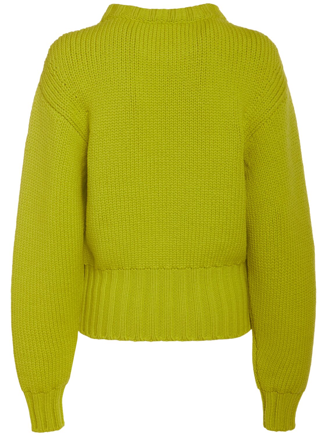 Shop Alexander Mcqueen Wool & Cashmere Sweater In Acid Yellow