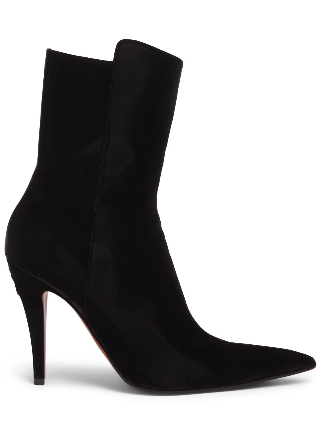 Alexander Mcqueen 105mm Suede Ankle Boots In Black