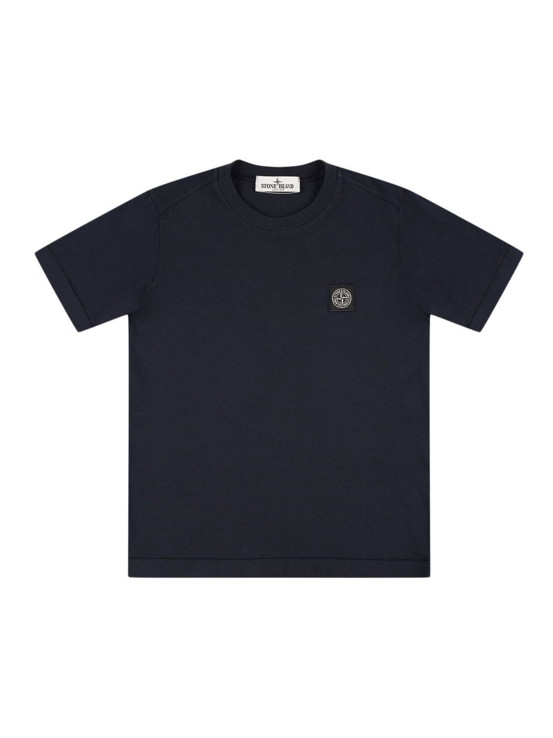 Stone Island Cotton Jersey T-shirt  W/logo In Blue
