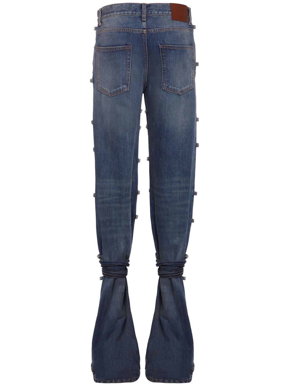 Shop Alexander Mcqueen Cotton Denim Jeans In Blue