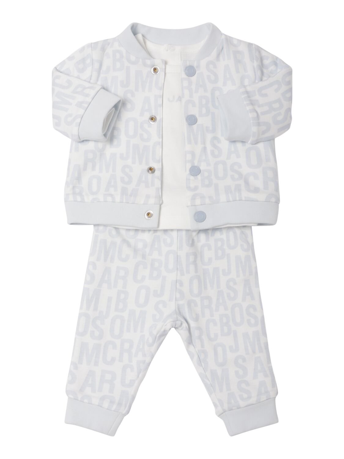 Marc Jacobs Babies' Cotton Sweatshirt, T-shirt & Sweatpants In Neutral