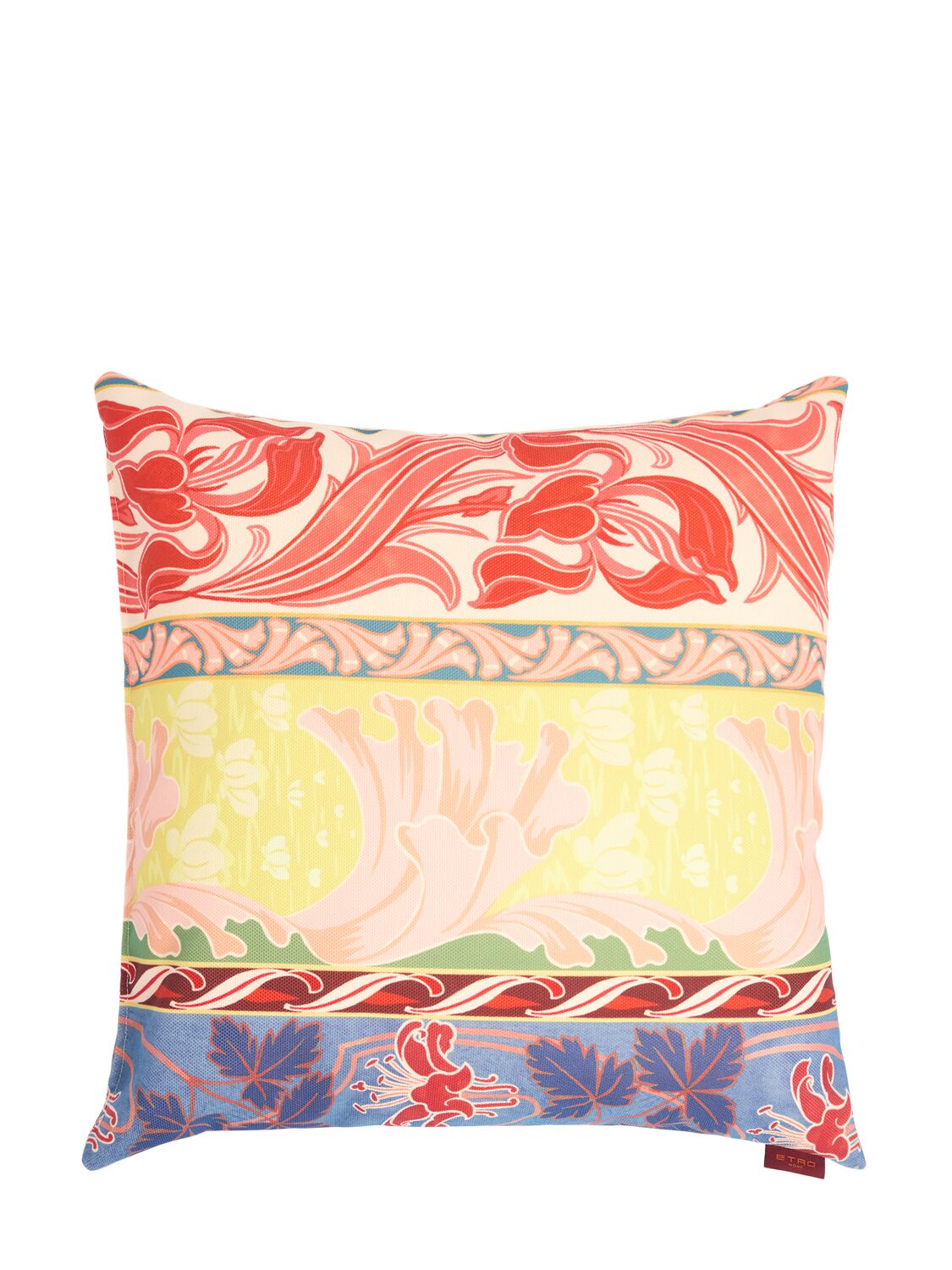 Etro Summer Printed Cushion In Multicolor