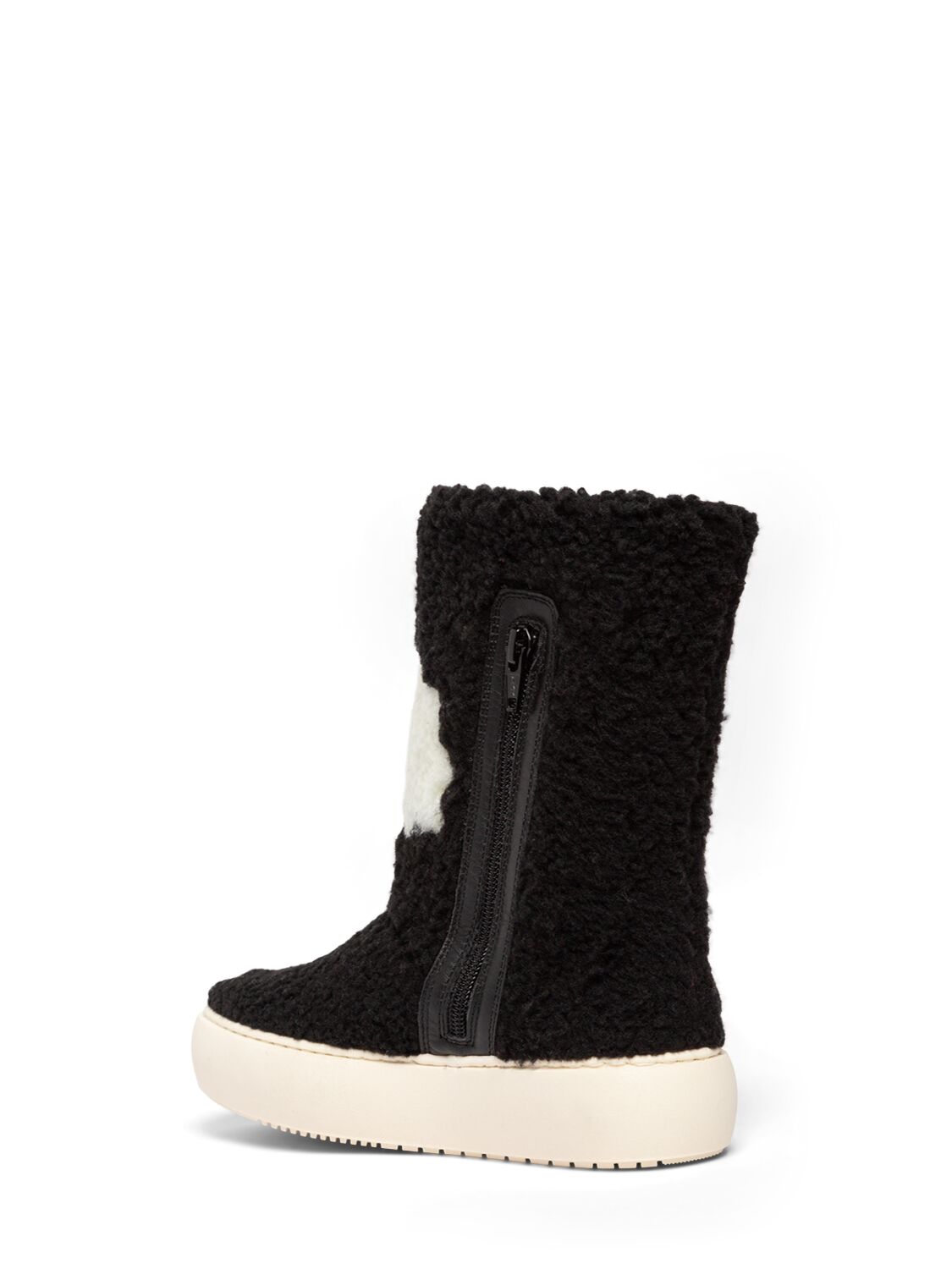 MARNI JUNIOR FAUX FUR BOOTS W/LOGO 