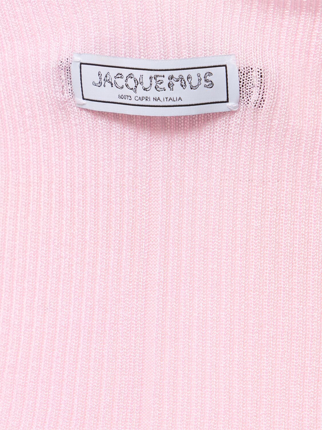 Shop Jacquemus La Maille Spallina Viscose Camisole In Pink