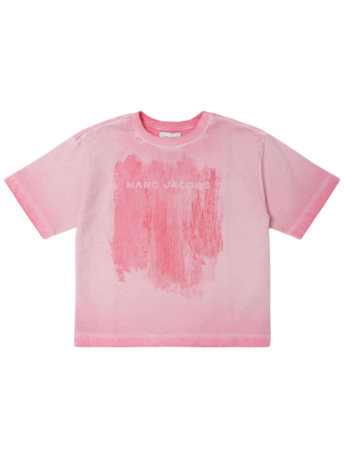 Marc Jacobs Printed Cotton Jersey T-shirt In Pink