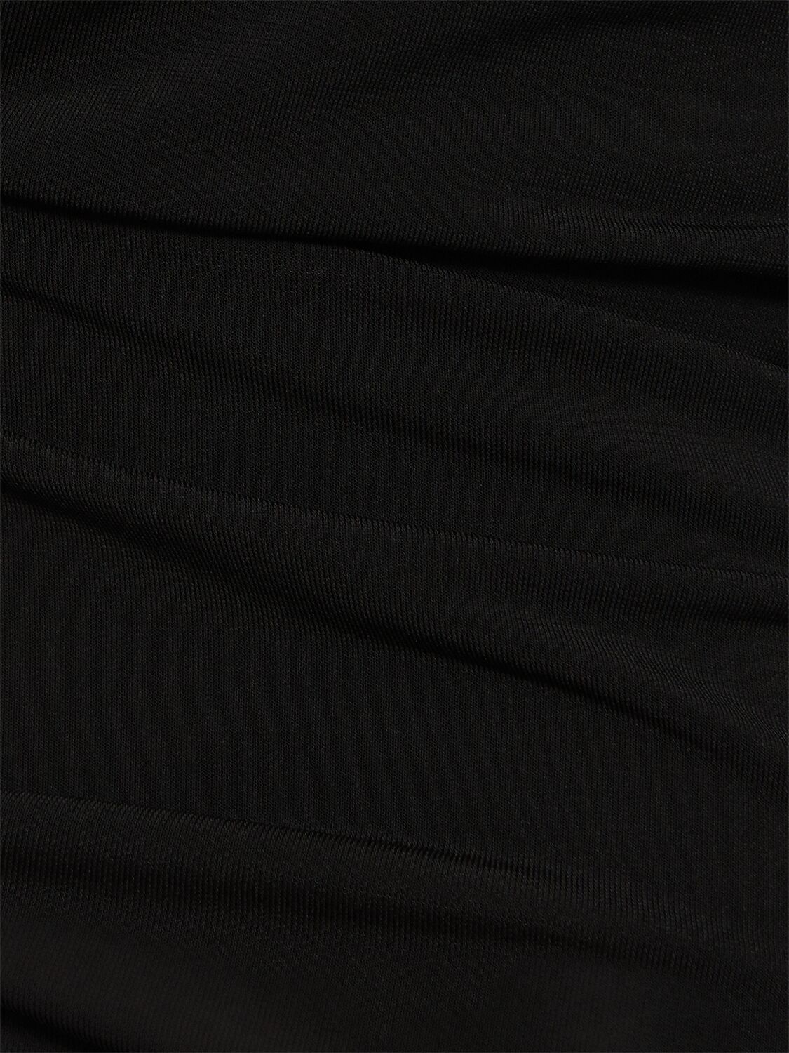 Jacquemus La Robe Salerno Asymmetric Open-back Stretch-jersey Midi Dress In Black