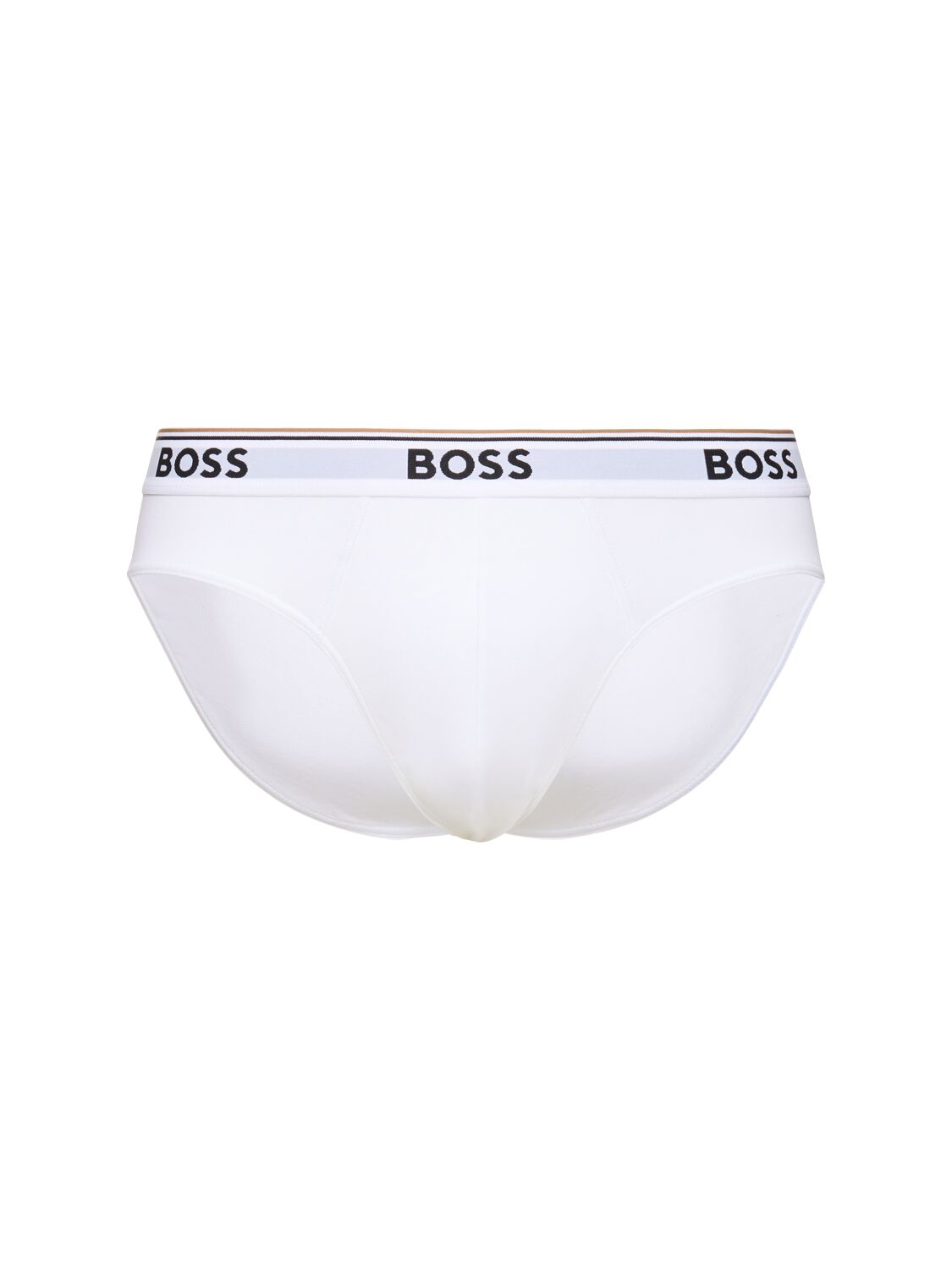 Hugo Boss Pack Of 3 Cotton Briefs In White