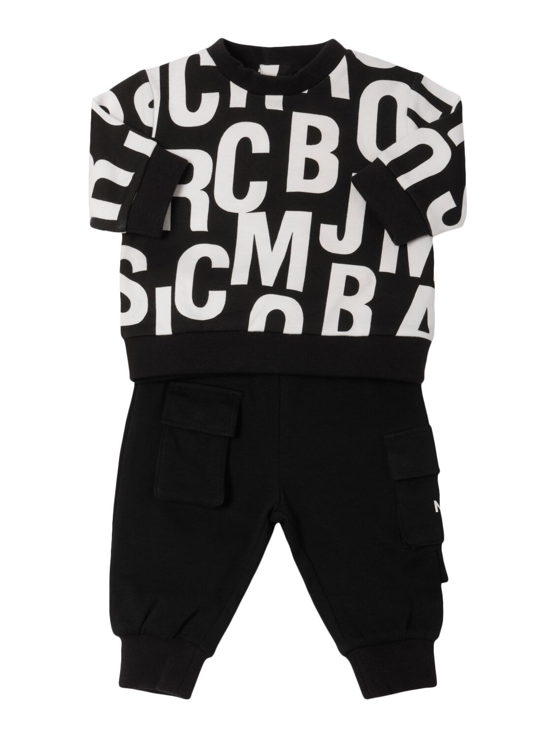 Marc Jacobs Babies' Cotton Sweatshirt & Sweatpants In Black