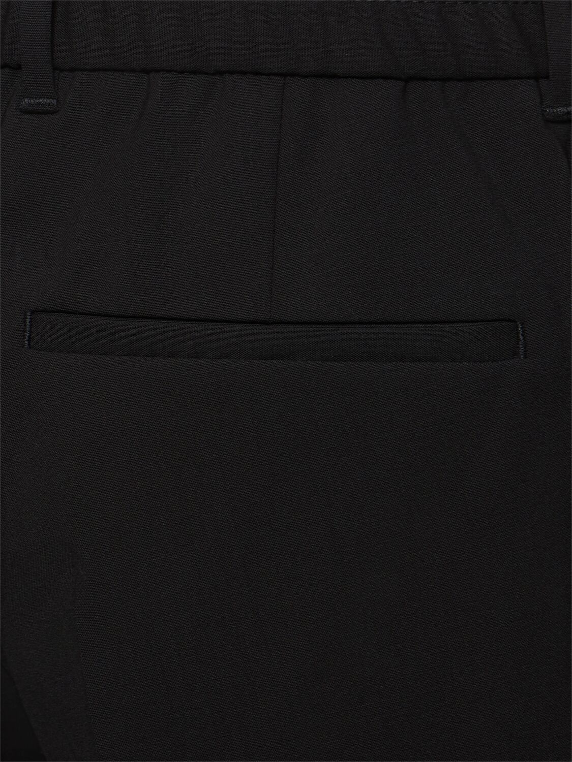 Shop Hugo Boss Pepe Stretch Wool Pants In Black