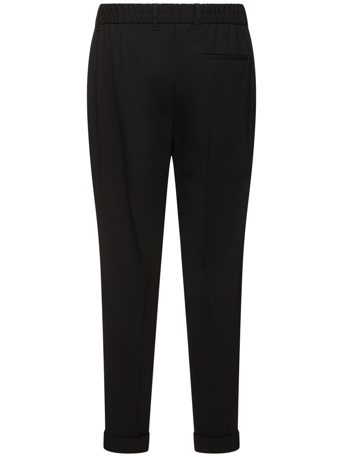 Shop Hugo Boss Pepe Stretch Wool Pants In Black