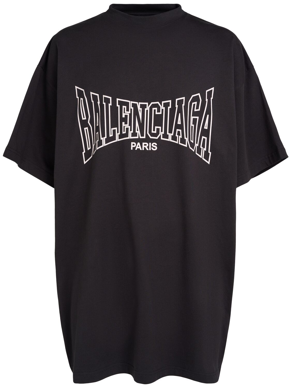 Shop Balenciaga Boxing Vintage Cotton T-shirt In Washed Black