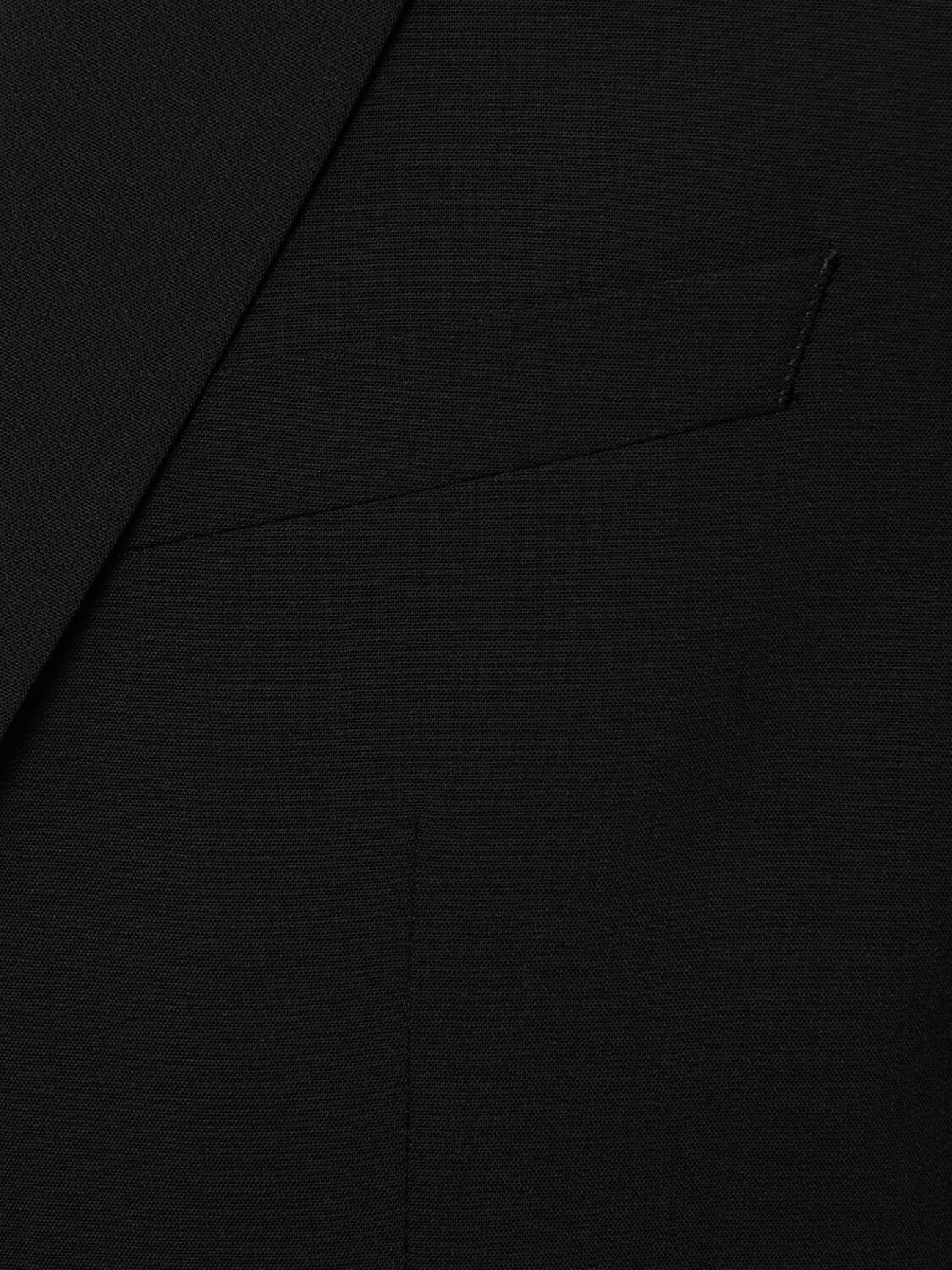 Shop Hugo Boss Houston Single Breast Wool Blend Blazer In Black