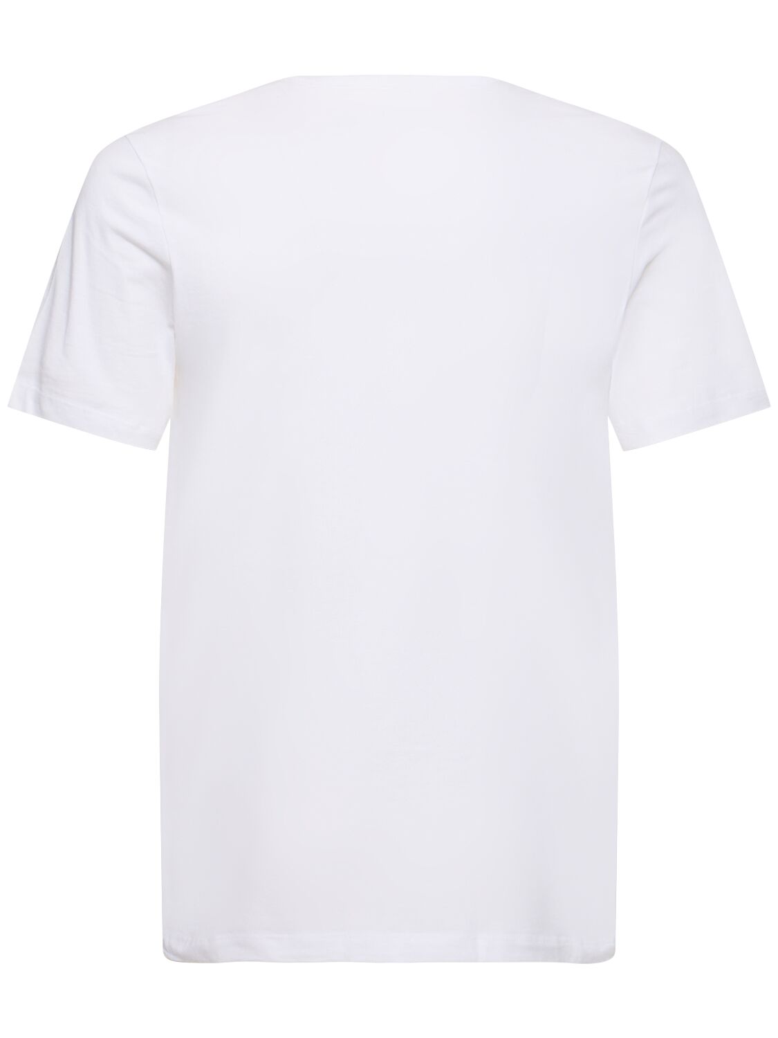 Shop Hugo Boss Pack Of 3 Cotton Crewneck T-shirts In White/black/blue