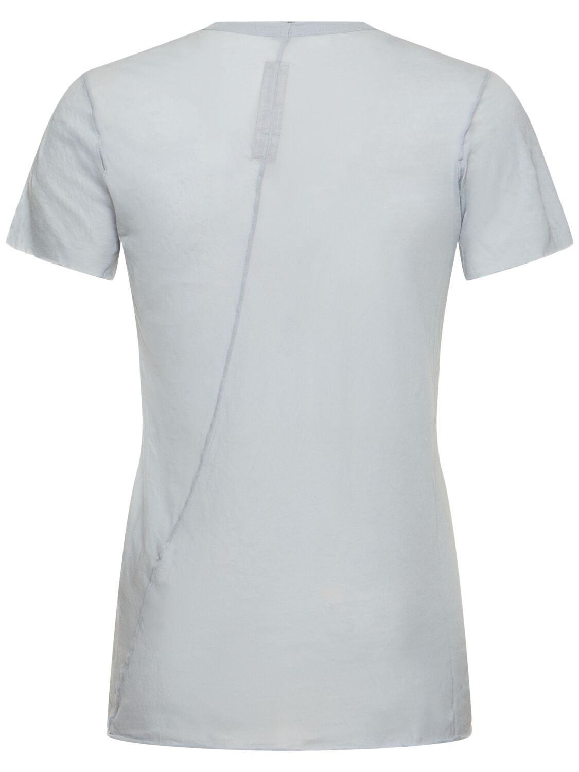 Shop Rick Owens Basic Cotton T-shirt In Light Blue