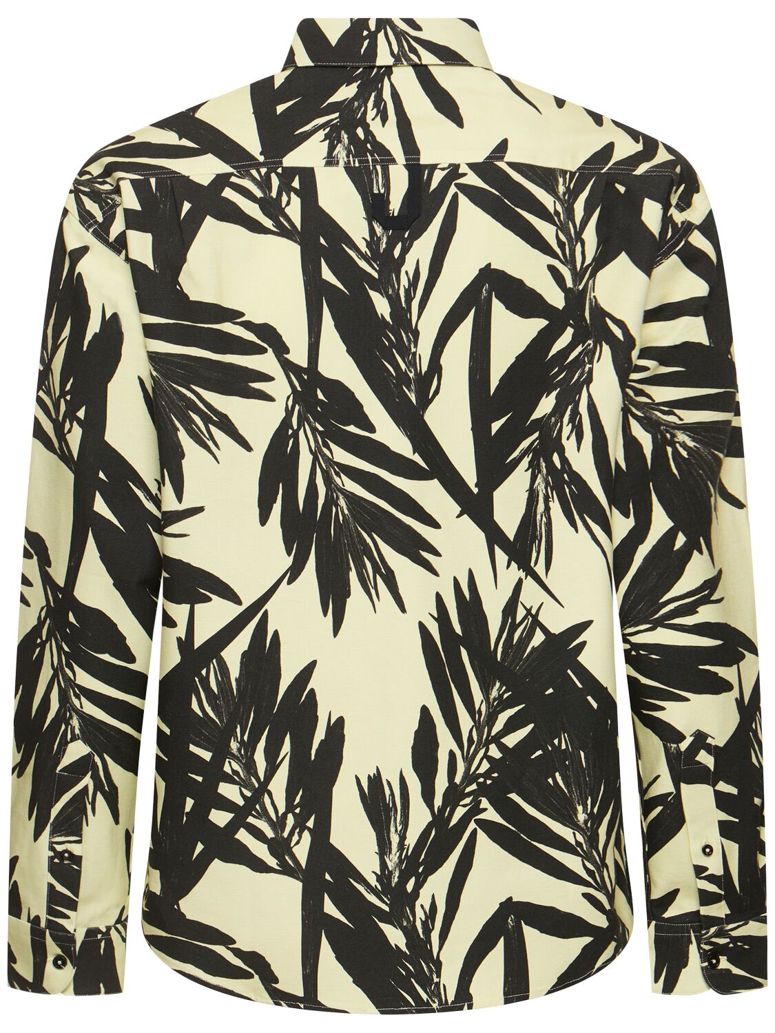 Shop Jacquemus La Chemise Simon Printed Cotton Shirt In Prt Foliage Bla