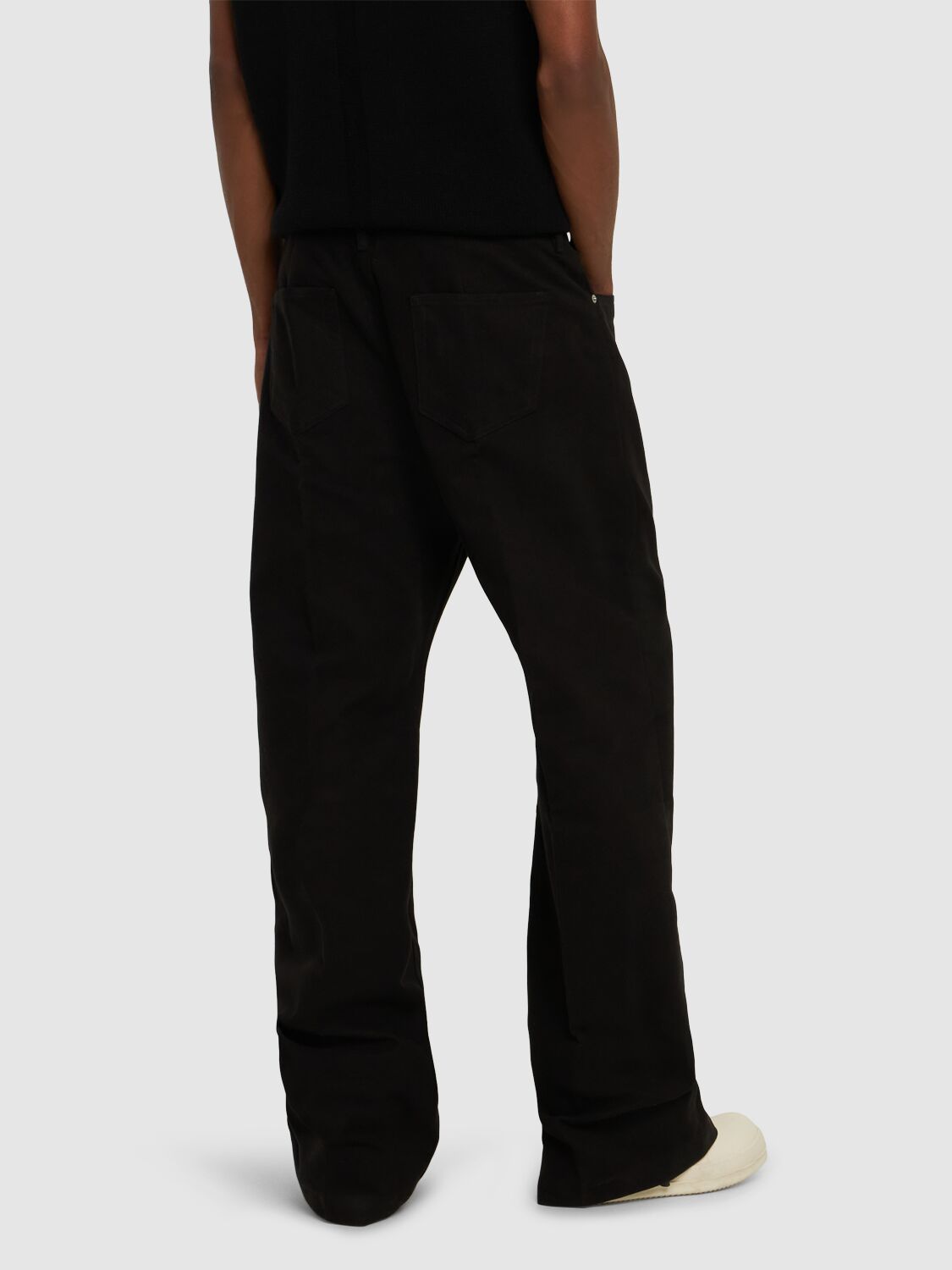 Shop Rick Owens Geth Brushed Heavy Twill Jeans In Black