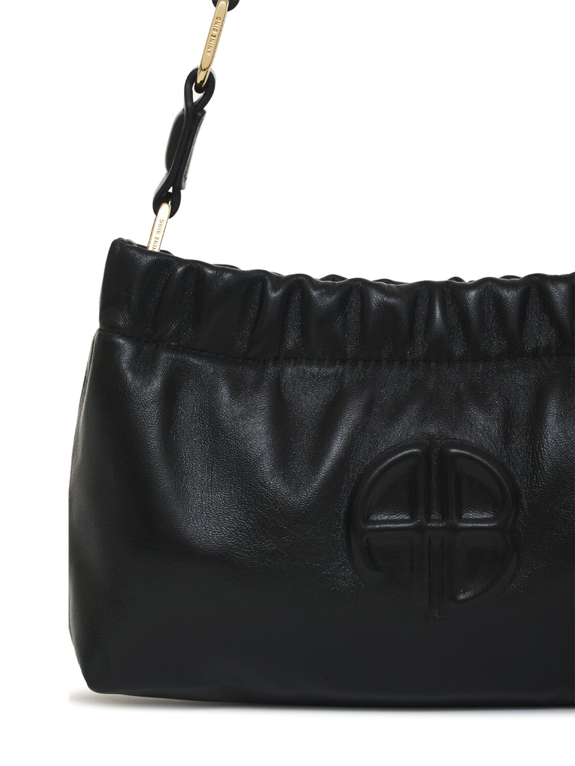 ANINE BING SMALL KATE LEATHER SHOULDER BAG 