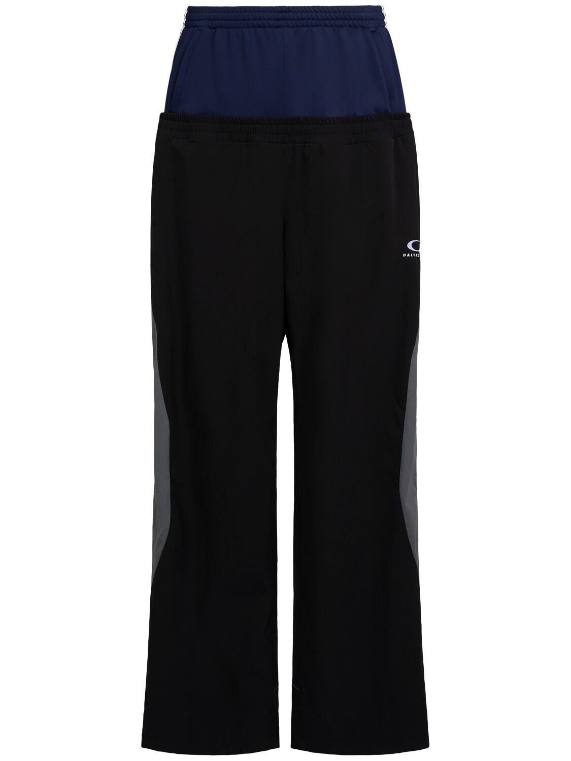 Shop Balenciaga Stretch Tech Sweatpants In Black