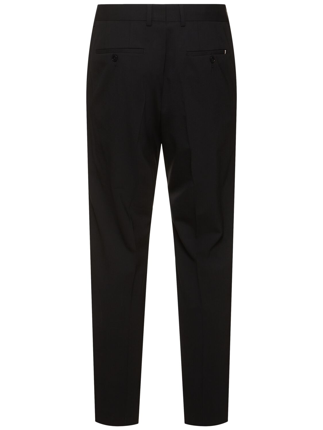 Shop Hugo Boss George Wool Blend Pants In Black