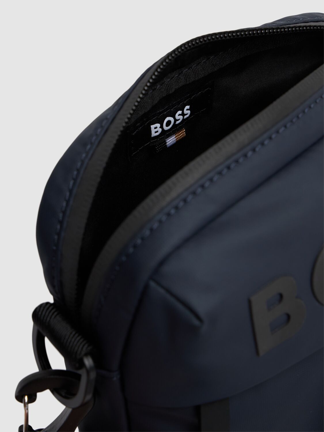 Hugo Boss Stormy Boss Logo Crossbody Bag In Blue | ModeSens